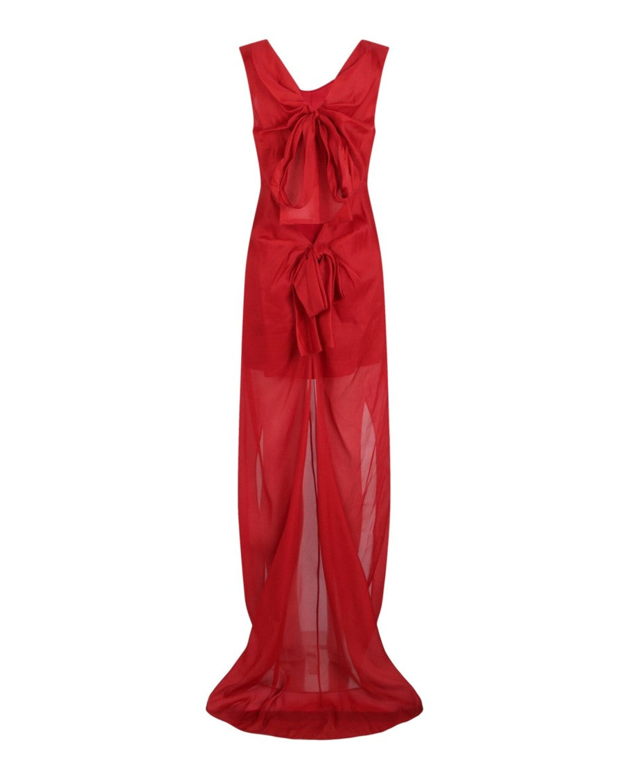 Givenchy Hi Low Dress With Big Bows