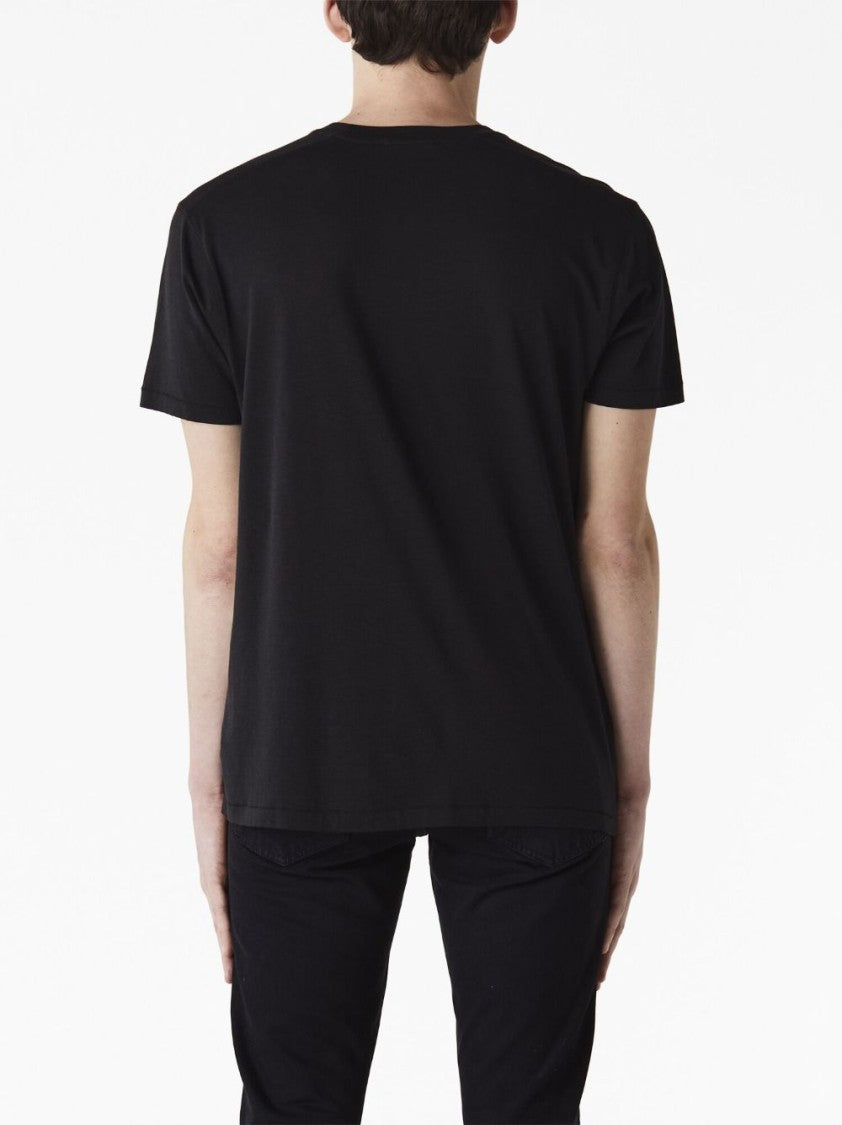 Tom Ford Crew Neck Short Sleeve T-Shirt In Luxurious Lyocell Cotton