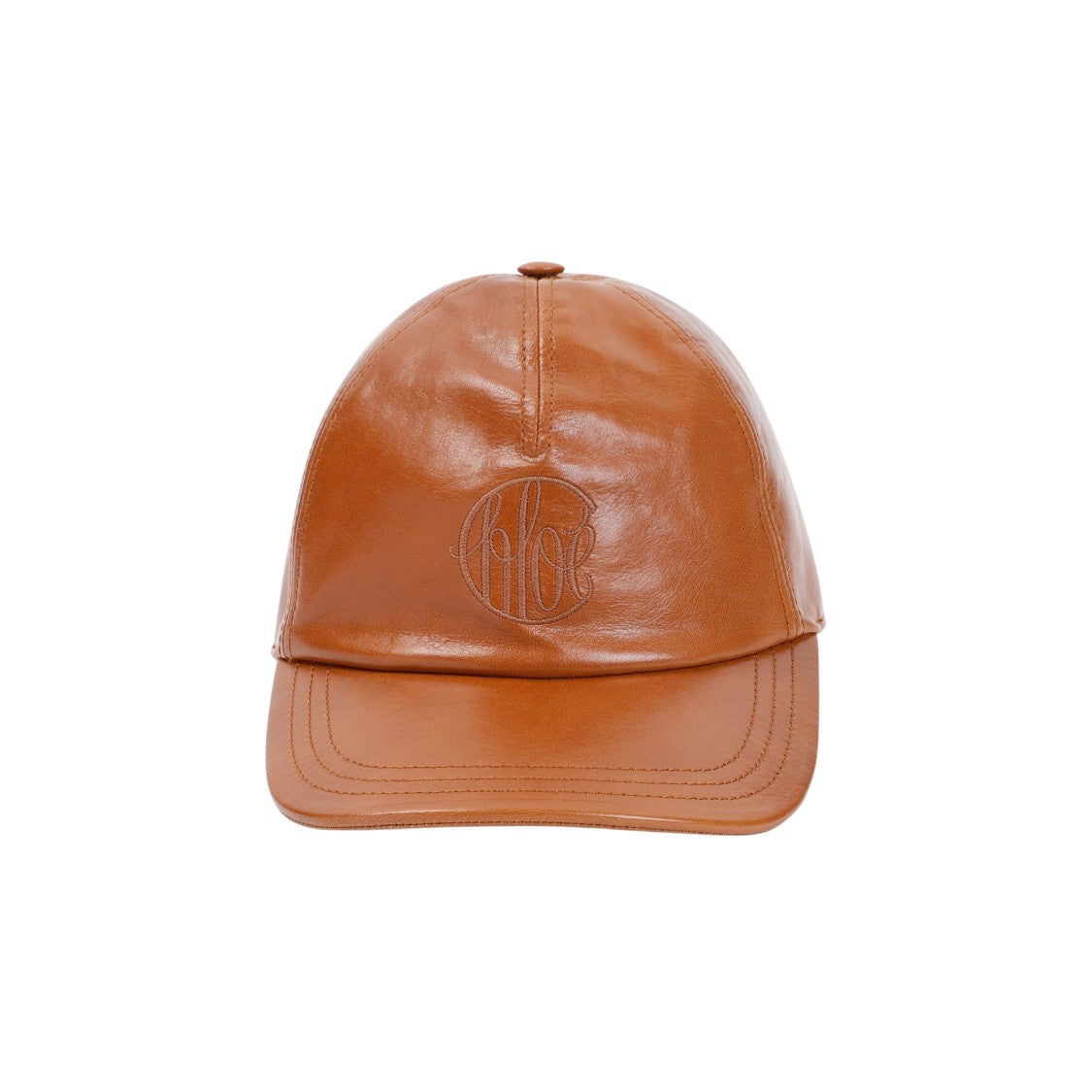 Chloé Swing Brown Leather Cap
