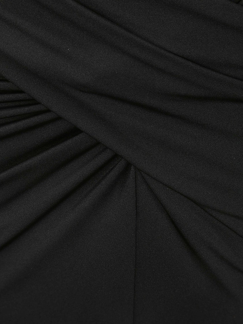 16Arlington Black Elastic Sheath Skirt