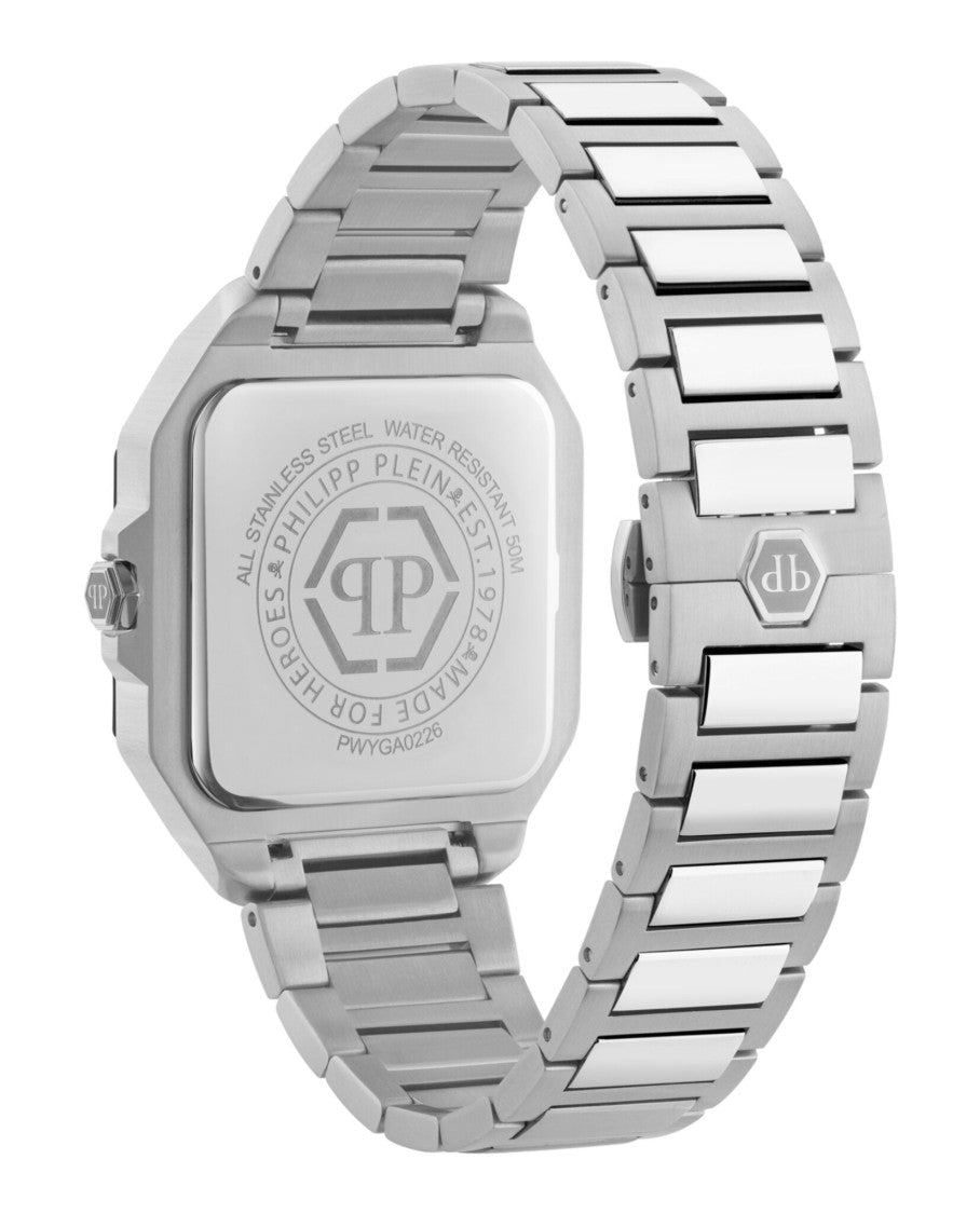 Philipp Plein Keleton 2.0 Automatic Watch With Black Guilloche Dial