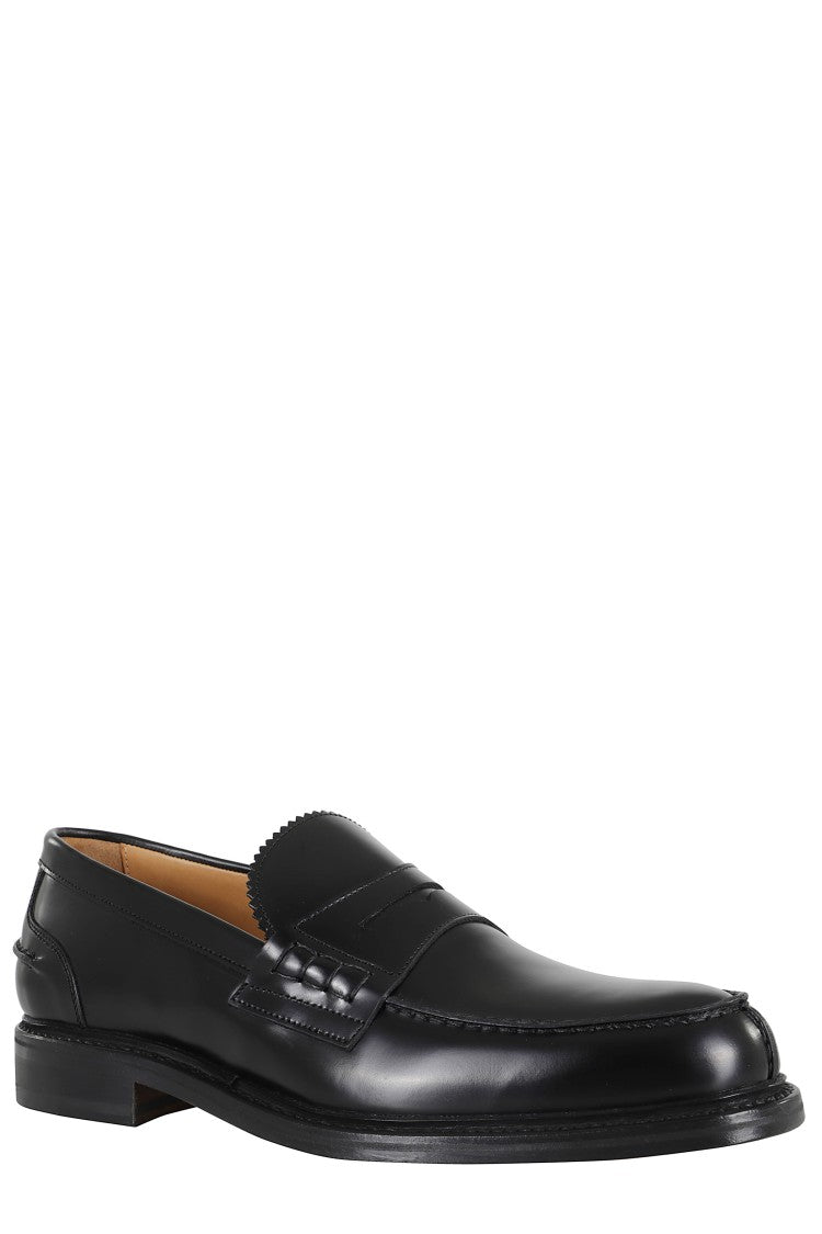 John Spencer Sophisticated Black Leather Moccasin