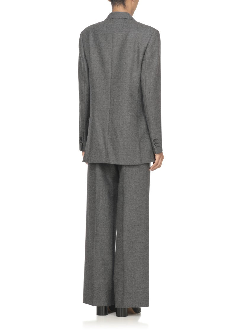 Mm6 By Maison Margiela Wool Double-Breasted Blazer