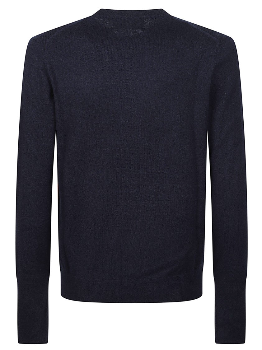 Ballantyne Classic Diamond Diamond Pattern Cashmere Sweater