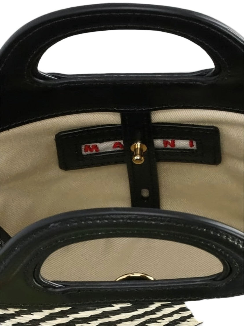 Marni Structured Tote Bag With Woven Pattern