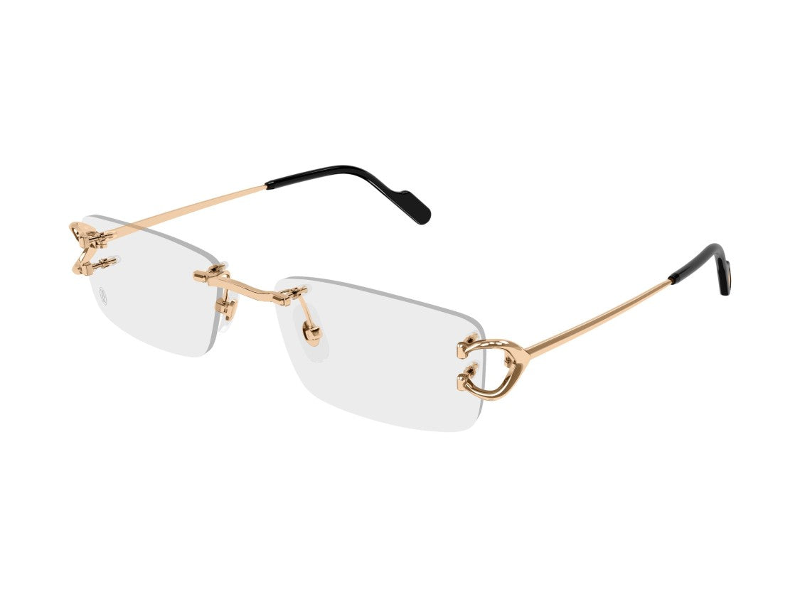 Cartier Gold-Tone Ct0344o Rimless Eyeglasses