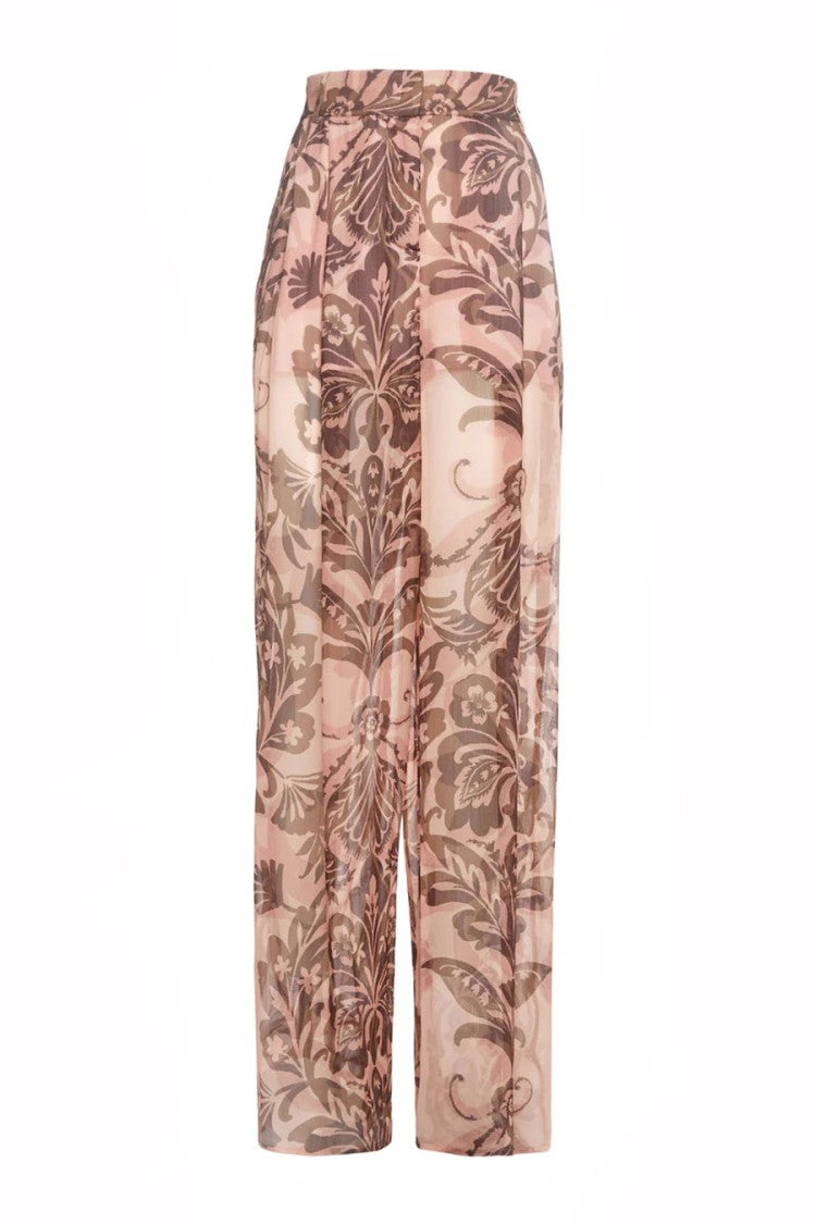 Simona Corsellini Multicolor Cotton-Blend Wide-Leg Pants