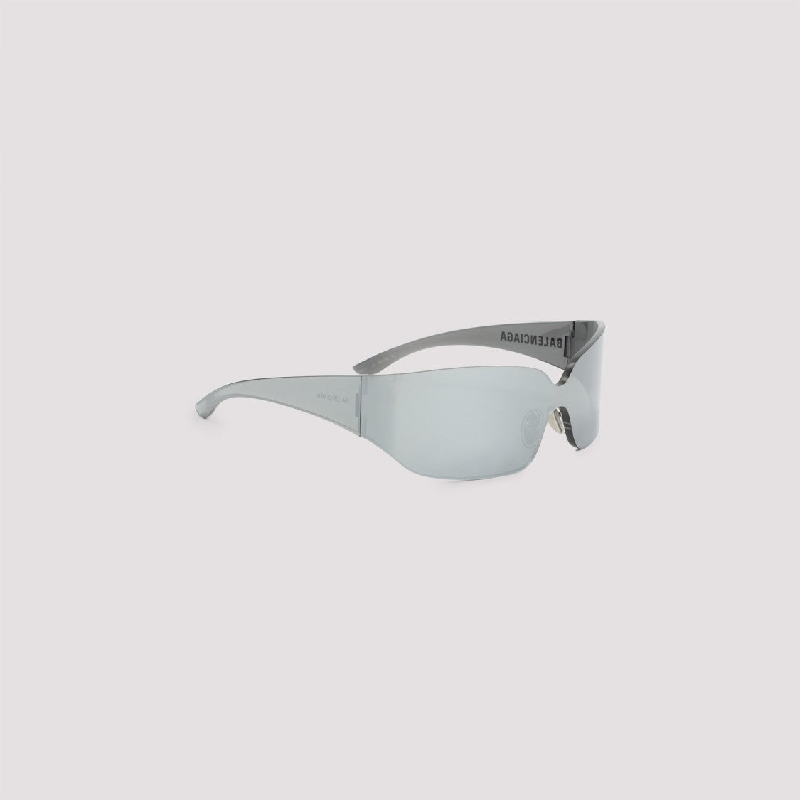 Balenciaga Mono Square Silver Acetate Sunglasses