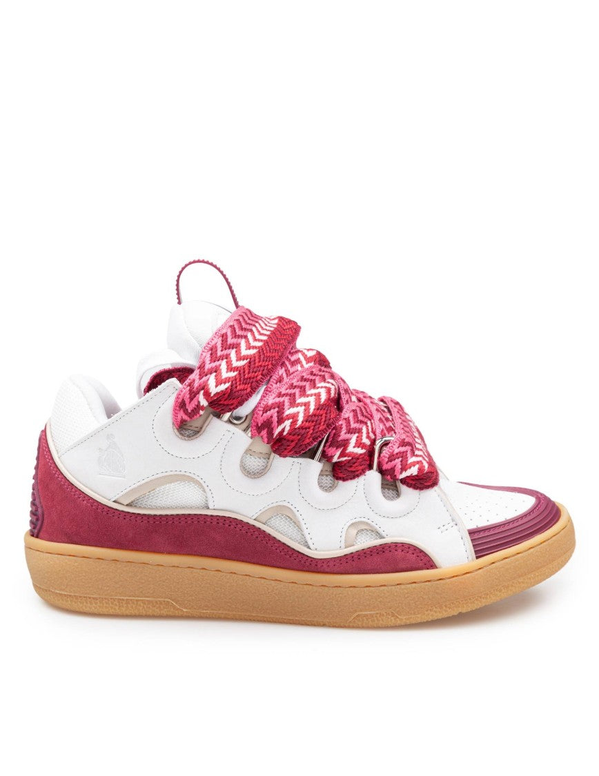 Lanvin Curb Sneakers With Padded Tongue And Multicolor Laces