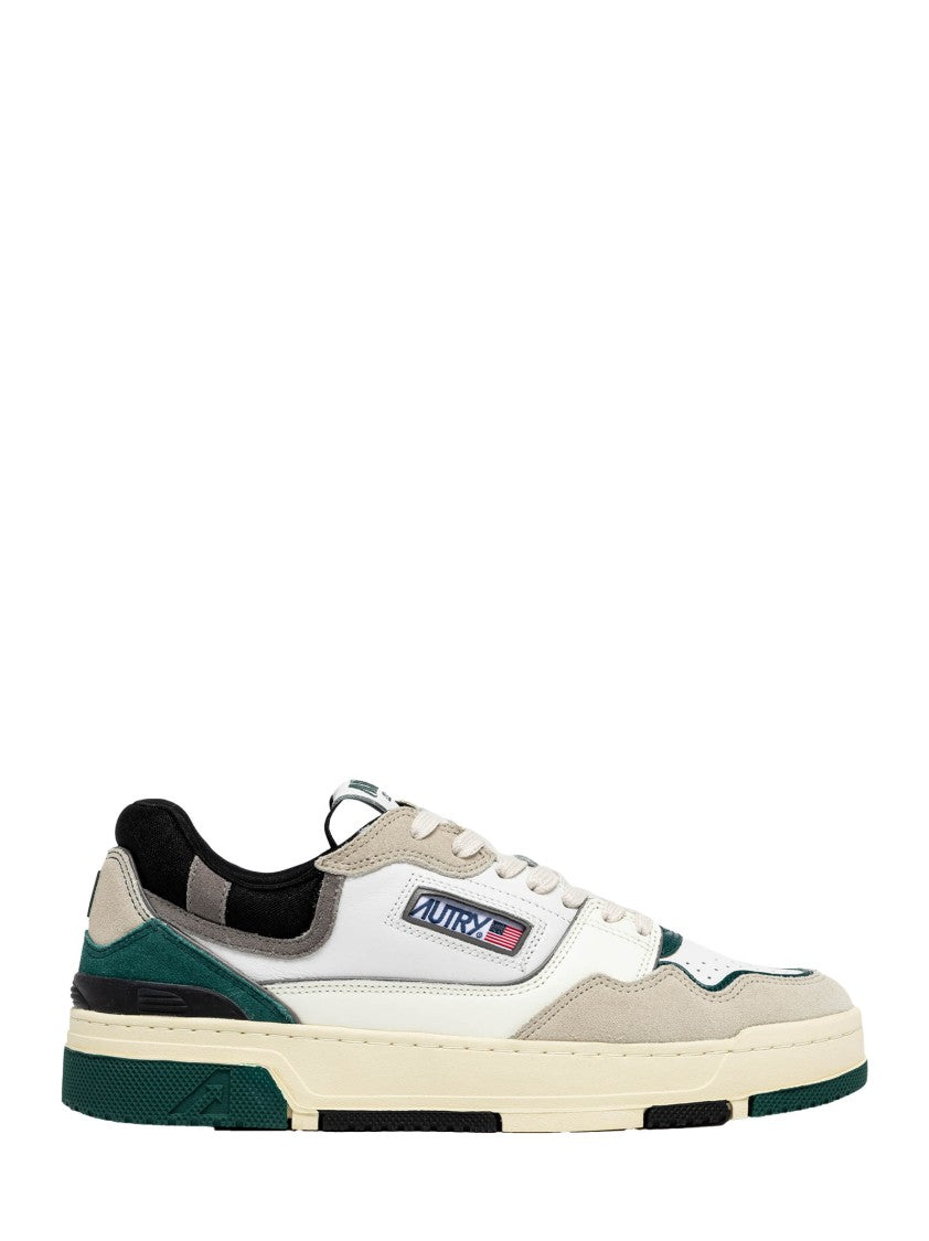 Autry White Sneakers With Green