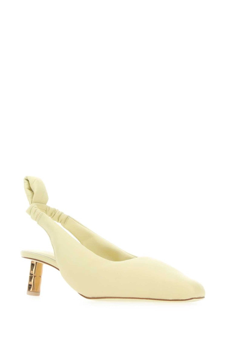 Boyy Pastel Yellow Nappa Leather Puffy Pumps