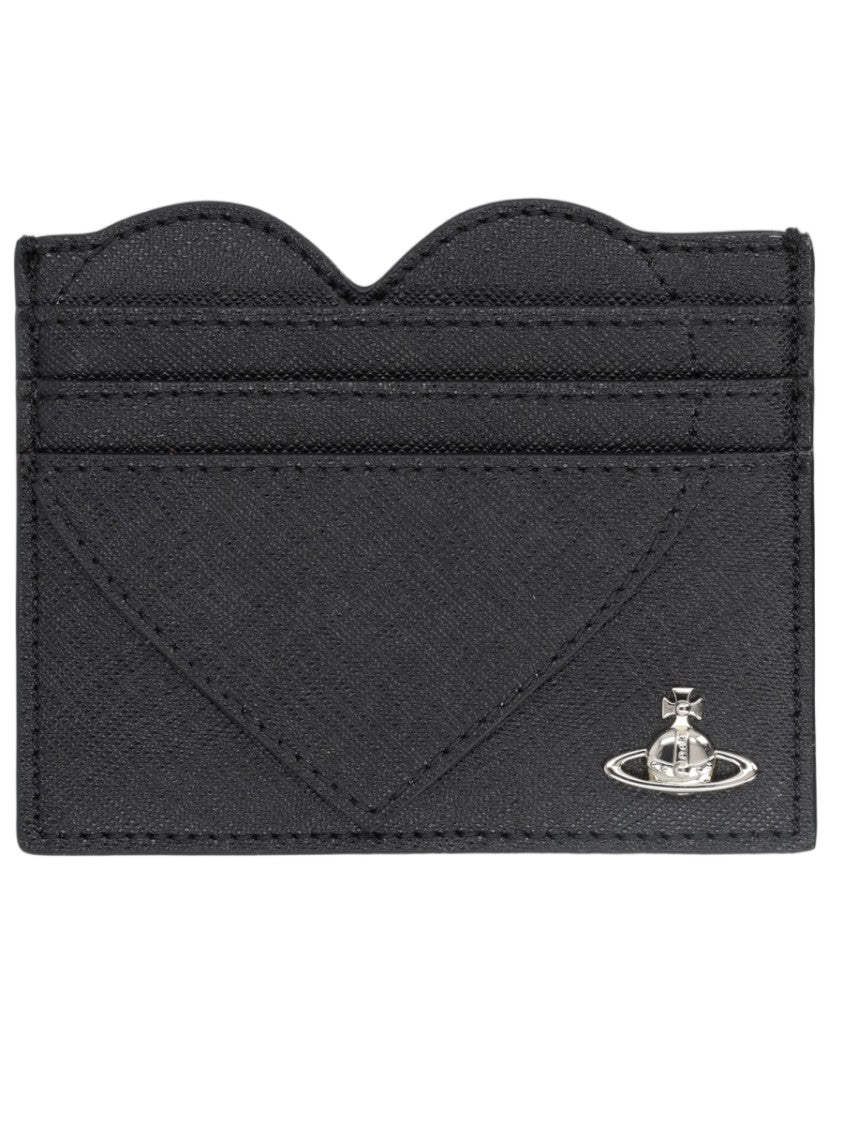 Vivienne Westwood Heart Textured Heart-Shaped Card Holder
