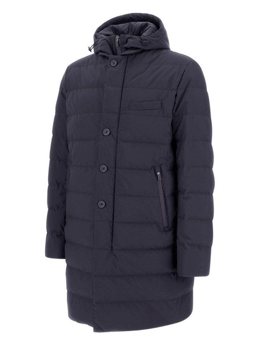 Herno Long Padded Jacket With Windstopper Fabric