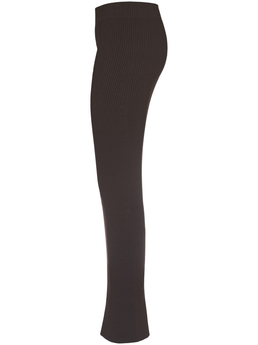 Max Mara Ribbed Maxi Skirt With Form-Fitting Silhouette