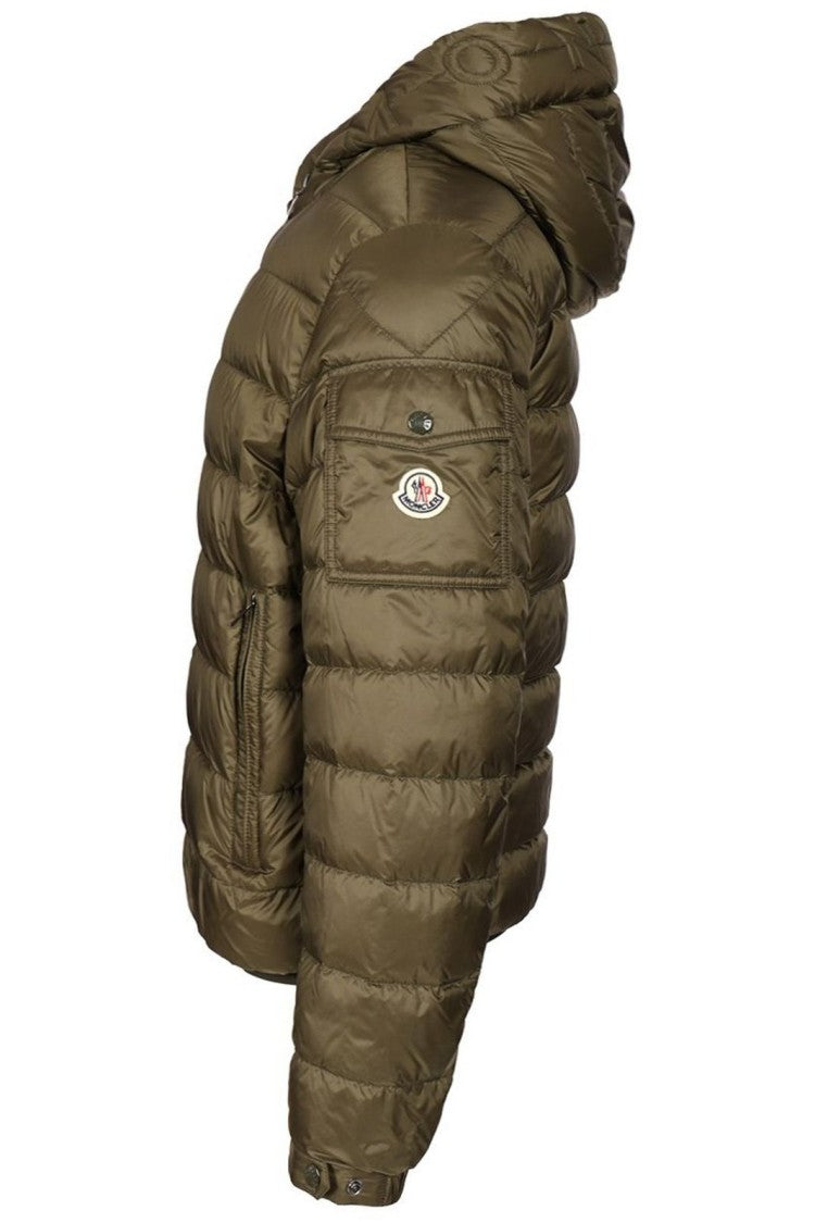Moncler Quilted Padded Jacket With Front Zipper And Hood