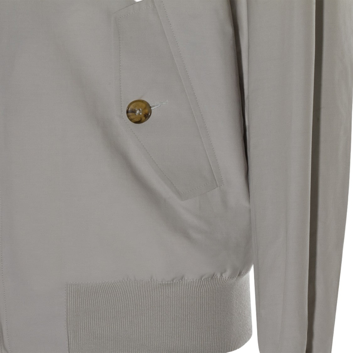 Baracuta Light Grey Jacket With High Collar