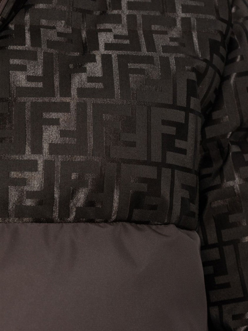 Fendi Two-Tone Quilted Jacket With Glossy Upper