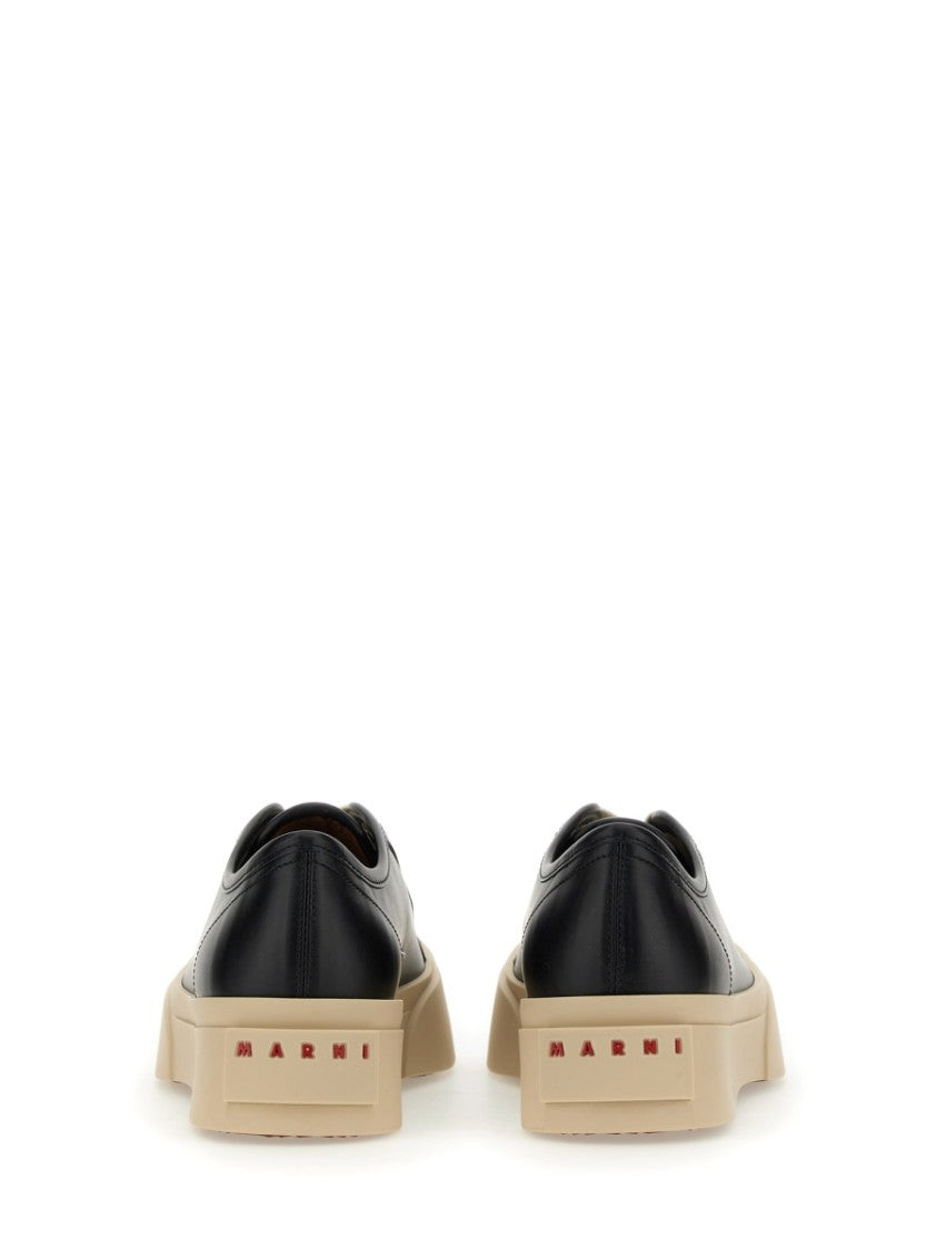Marni Black Calf Leather Sneakers