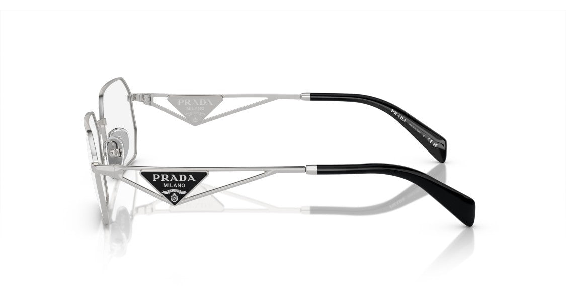 Prada 0Pr A53v Geometric Oversized Square Steel Sunglasses