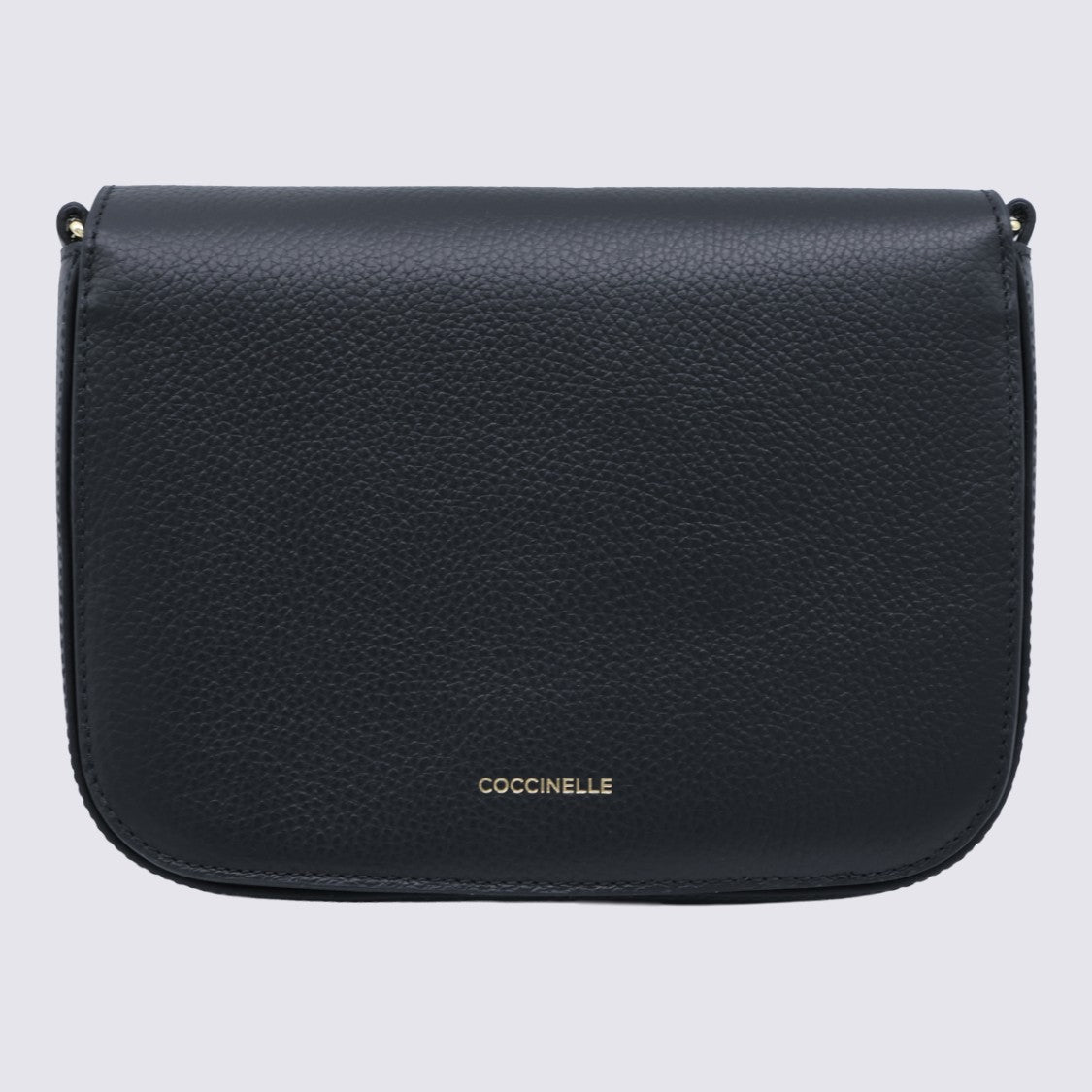 Coccinelle Structured Pebbled Handbag With Gold-Tone Clasp