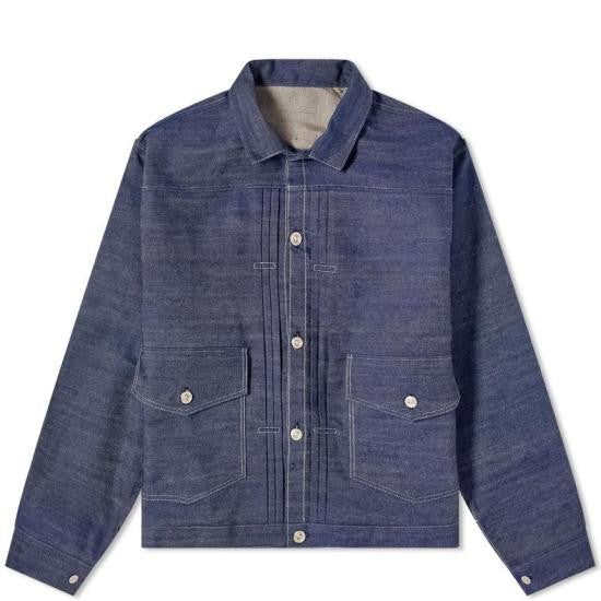 Levi's Structured Indigo Blue Denim Jacket With Flap Pockets
