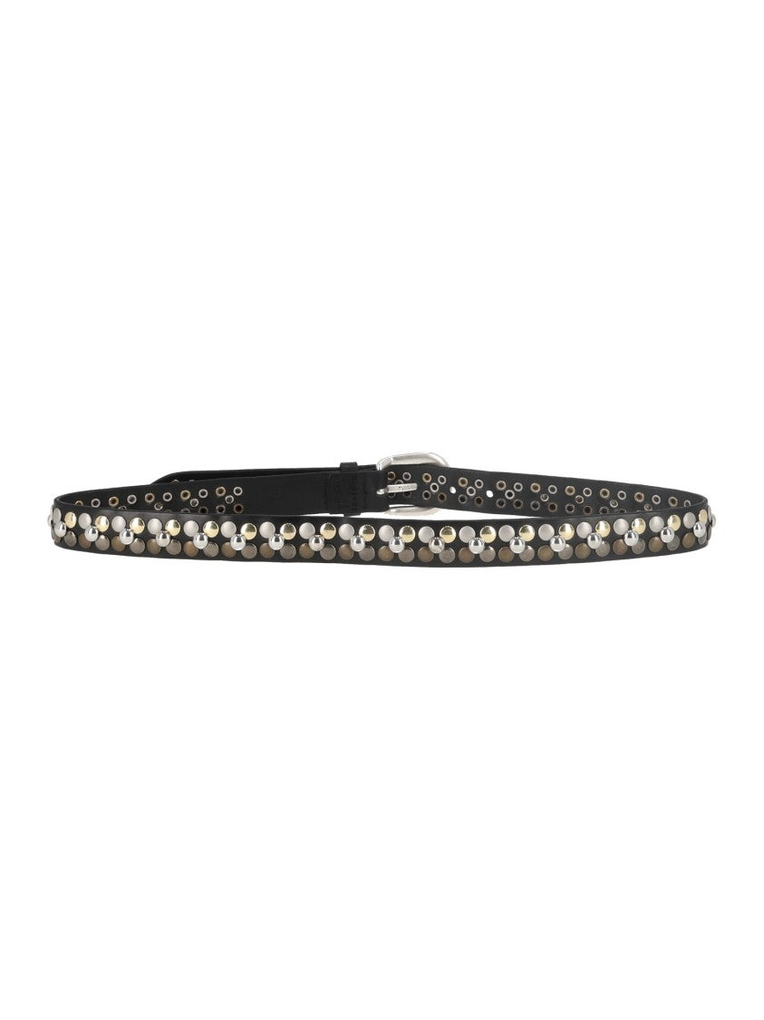 Claudio Orciani Bull Soft Studded Leather Belt