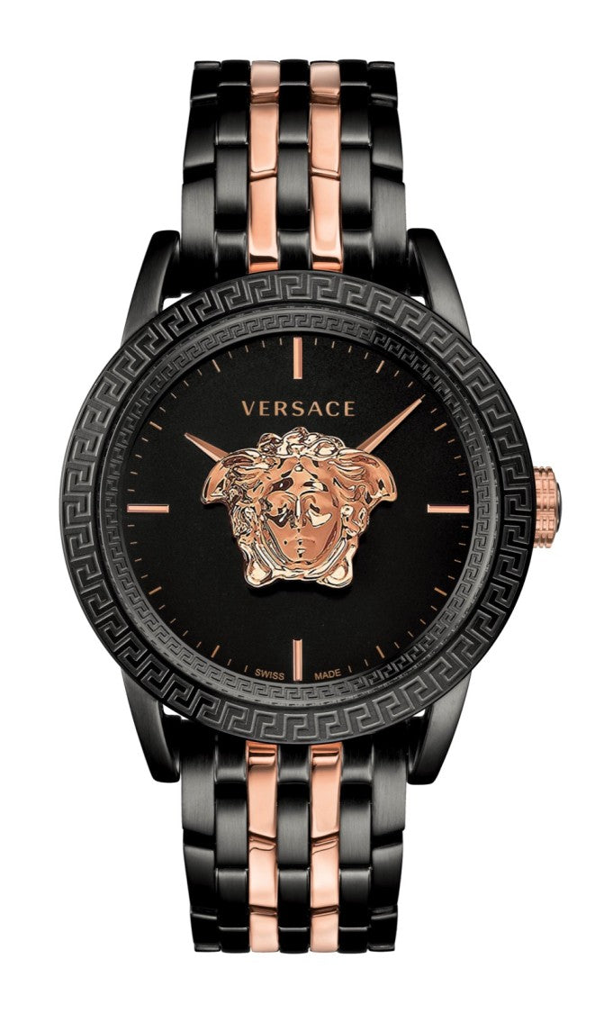 Versace Palazzo Empire 43Mm Watch With Rose Gold Medusa Emblem