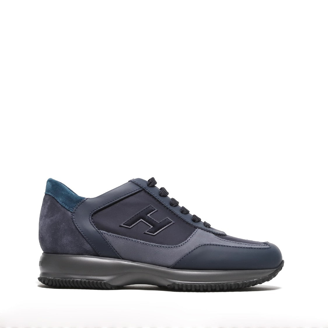 Hogan Interactive Sneaker In Blue/Light Blue Leather