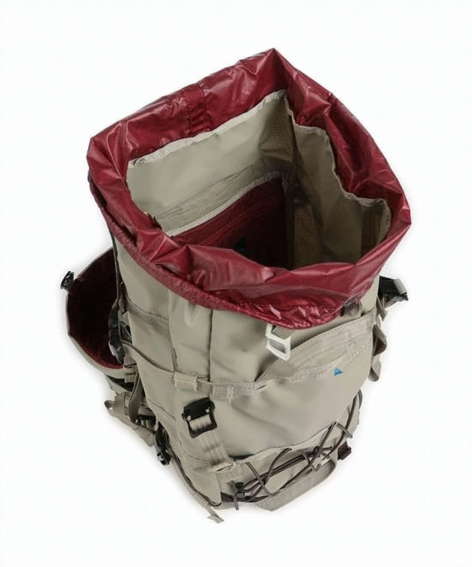 Klattermusen Structured Roll-Top Backpack With Adjustable Straps And Bungee Cords