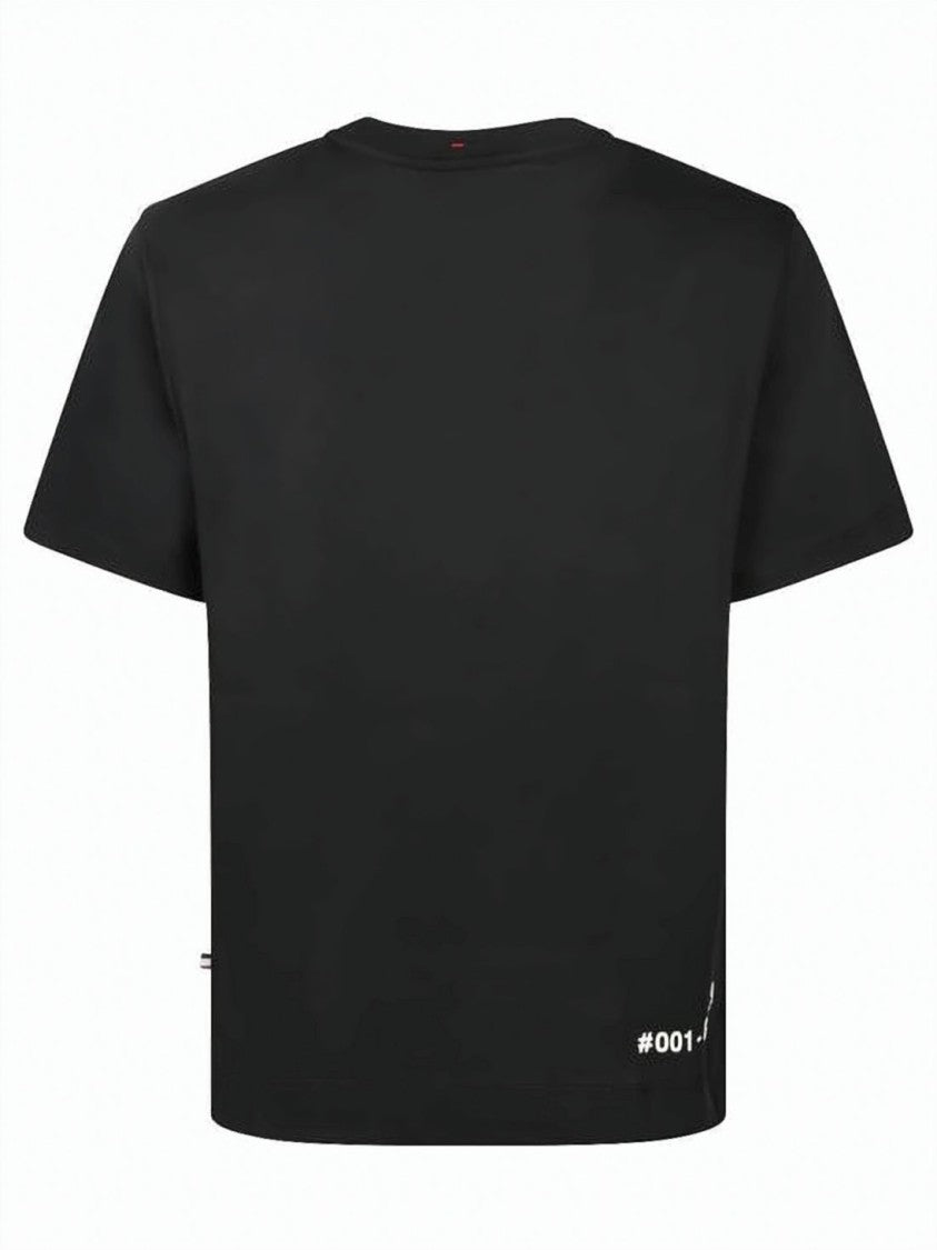Moncler Cropped Black Short-Sleeve Moncler T-Shirt