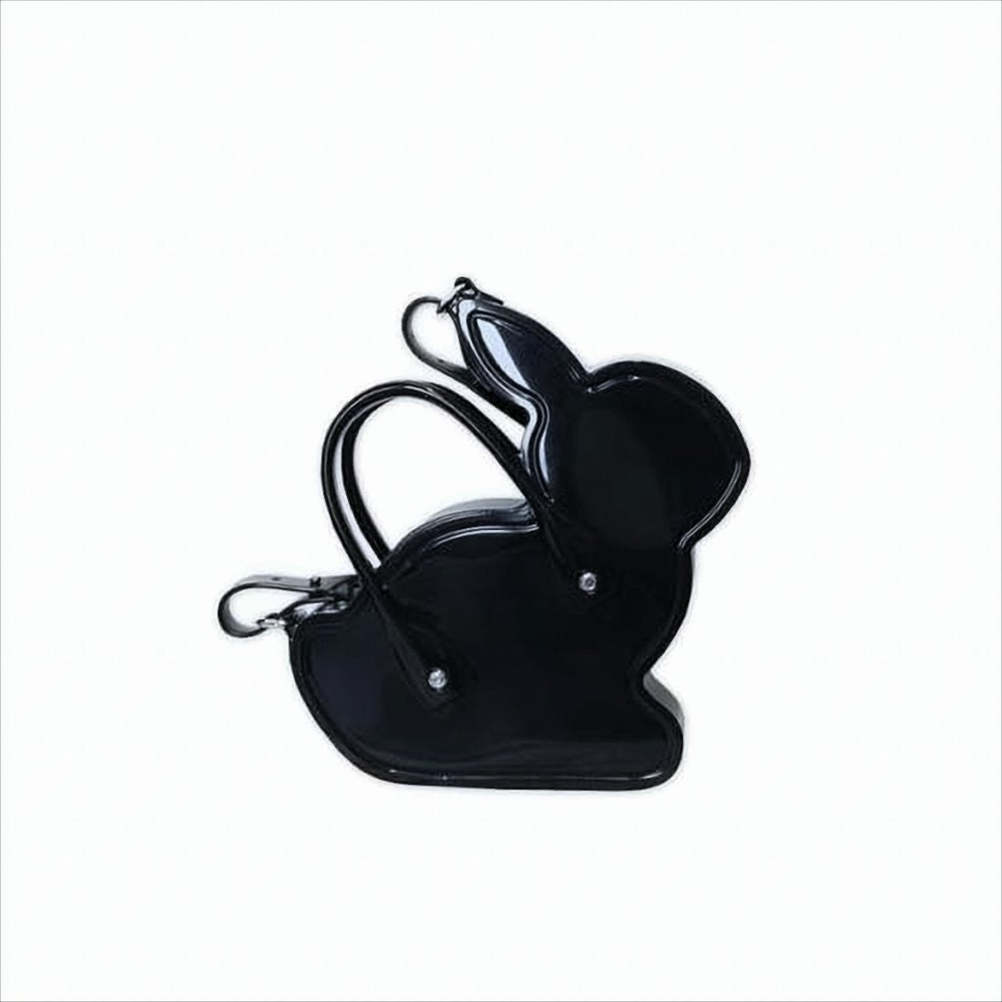 Comme Des Garçons Rabbit-Shape Tote Bag With Glossy Black Finish
