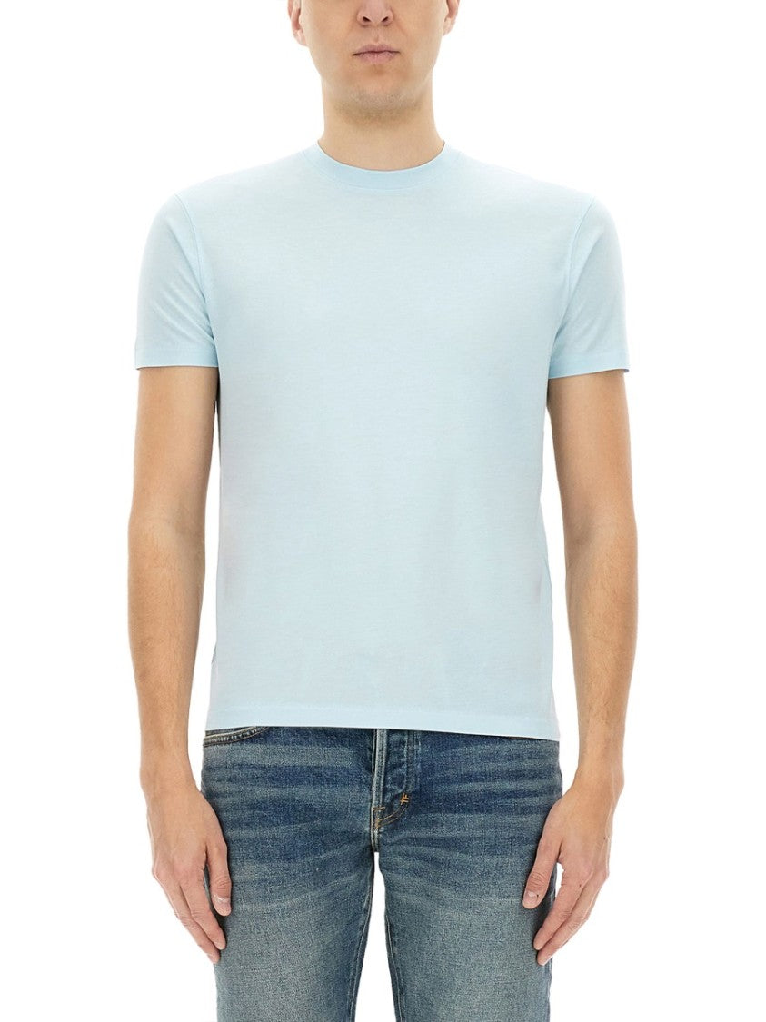 Tom Ford Regular Fit T-Shirt With Classic Crew Neckline