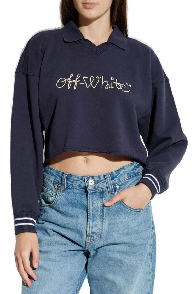 Off-White Logo Sweater – Blue