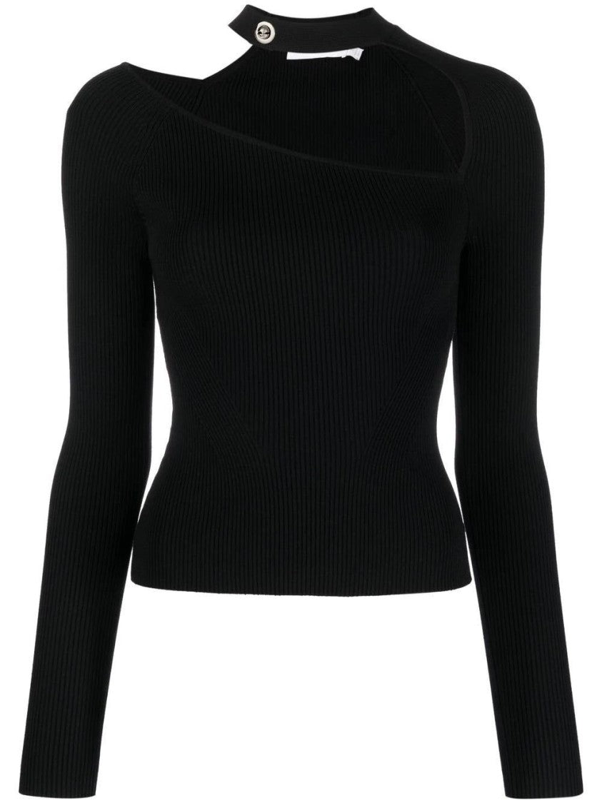 Jonathan Simkhai Asymmetrical Mockneck Top