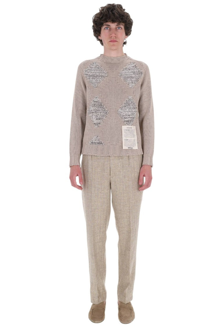Ballantyne Raw Diamond Pure Cashmere Crewneck Sweater