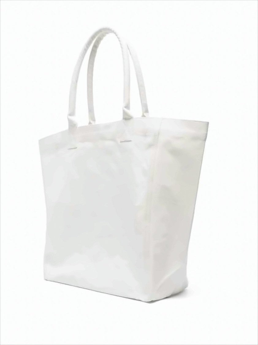 Isabel Marant Spacious Off-White Shoulder Bag With Textured Embroidery