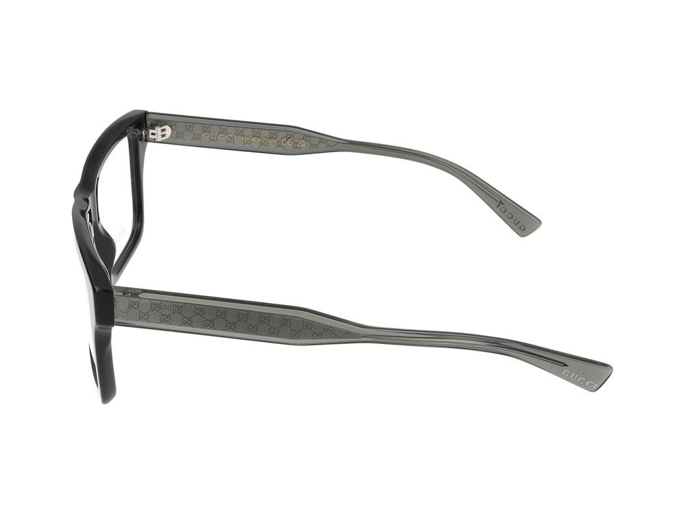 Gucci Eyeglasses Gg2070o 001 Black Grey Transparen 53/21/145
