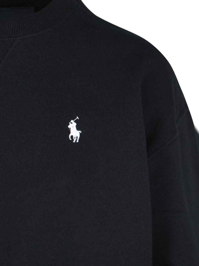 Polo Ralph Lauren Logo Crewneck Sweatshirt – Black