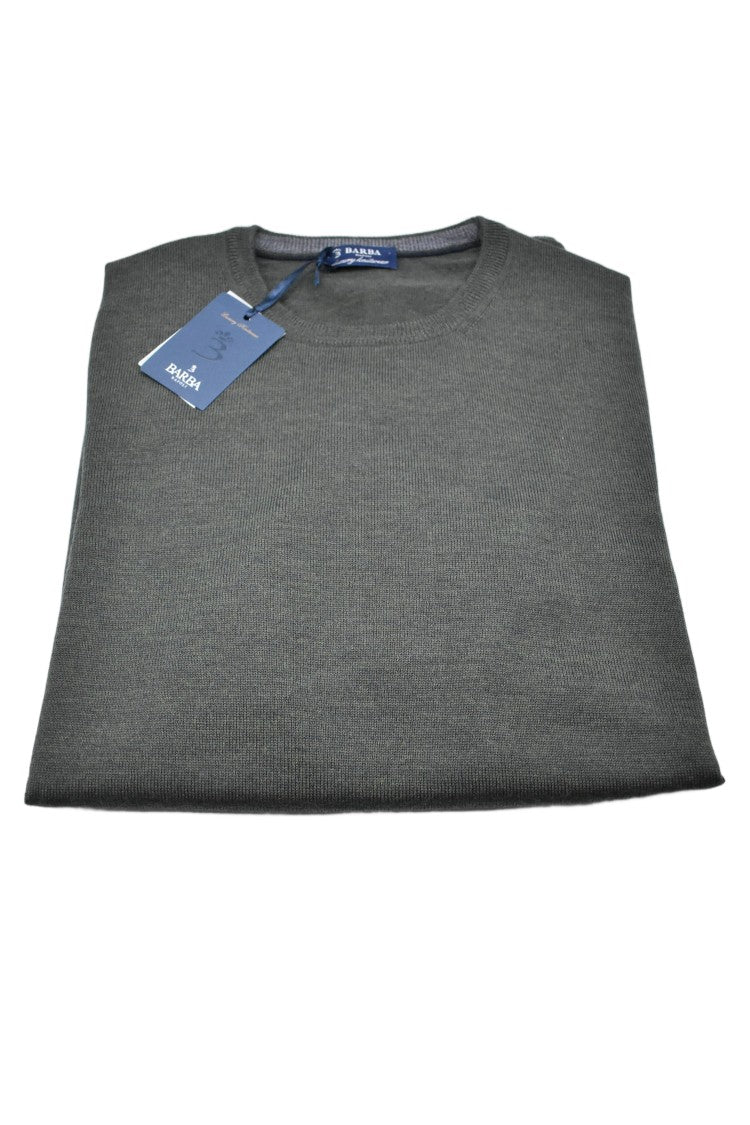 Barba Green Soft Fabric Relaxed Fit Sweatshirt