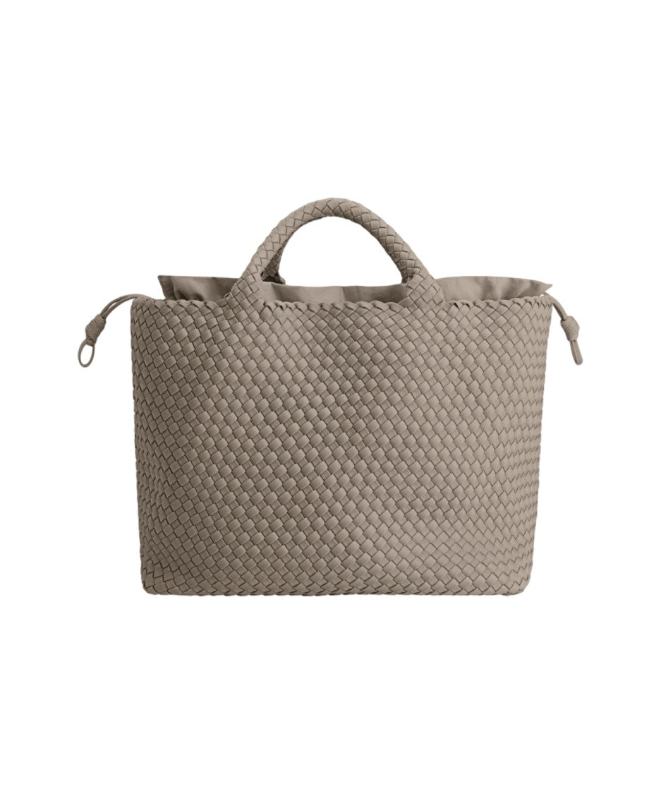 Marrea Woven Neoprene Shopper Bag With Secure Drawstring Closure