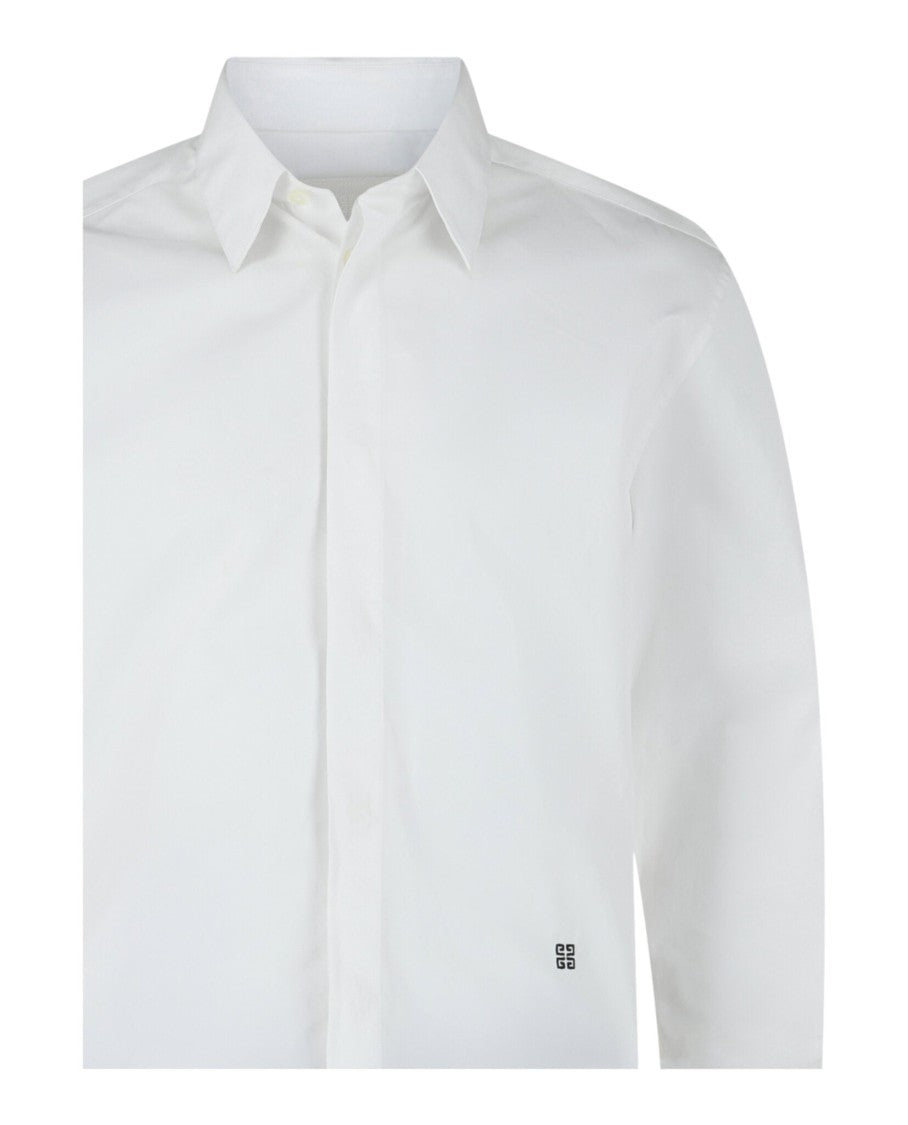 Givenchy 4G Embroidered Long Sleeve Dress Shirt