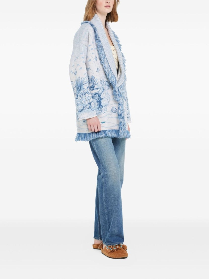 Alanui Relaxed-Fit Sweater With Shawl Collar