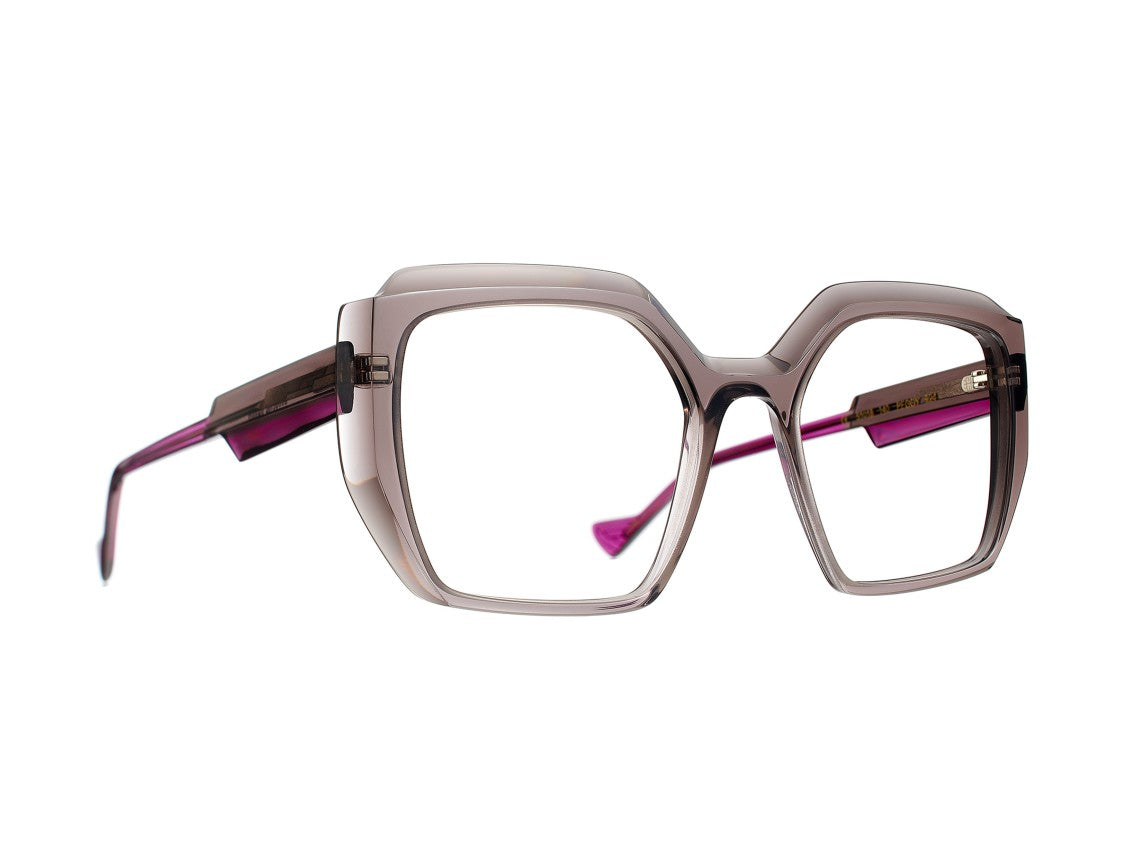 Caroline Abram Magenta Peggy Oversized Square Sunglasses