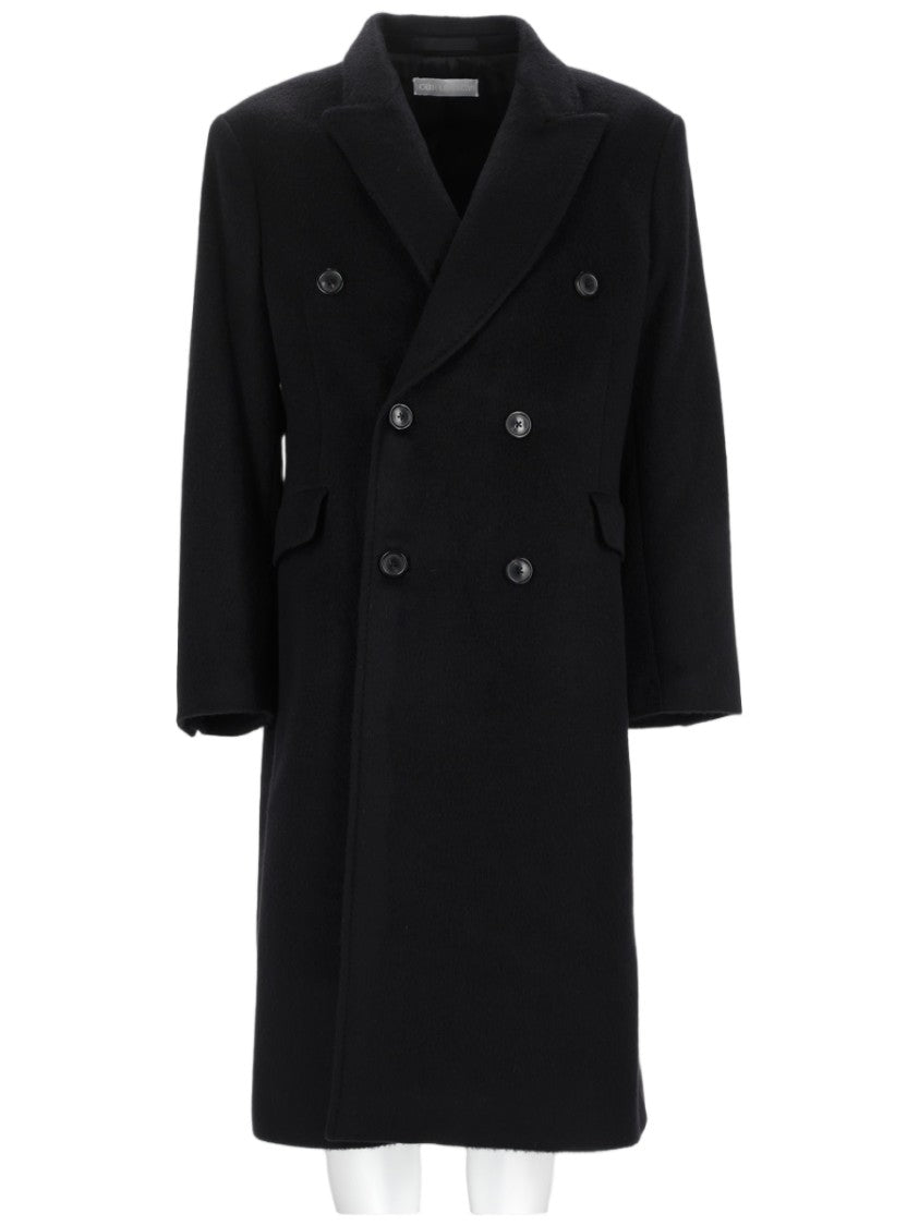 Our Legacy Whale Double-Breasted Mohair-Wool Blend Coat