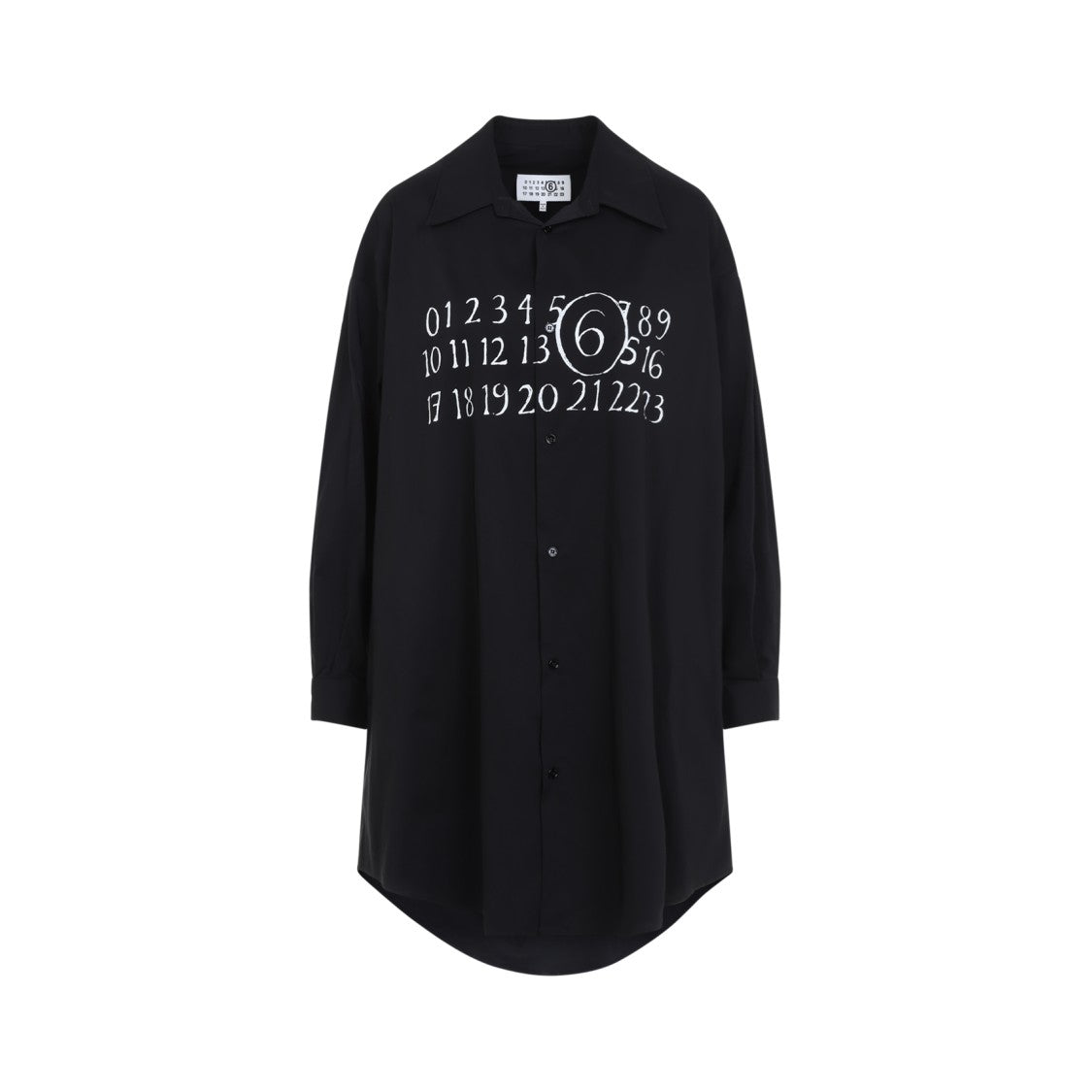 Mm6 By Maison Margiela Black Shirt Dress