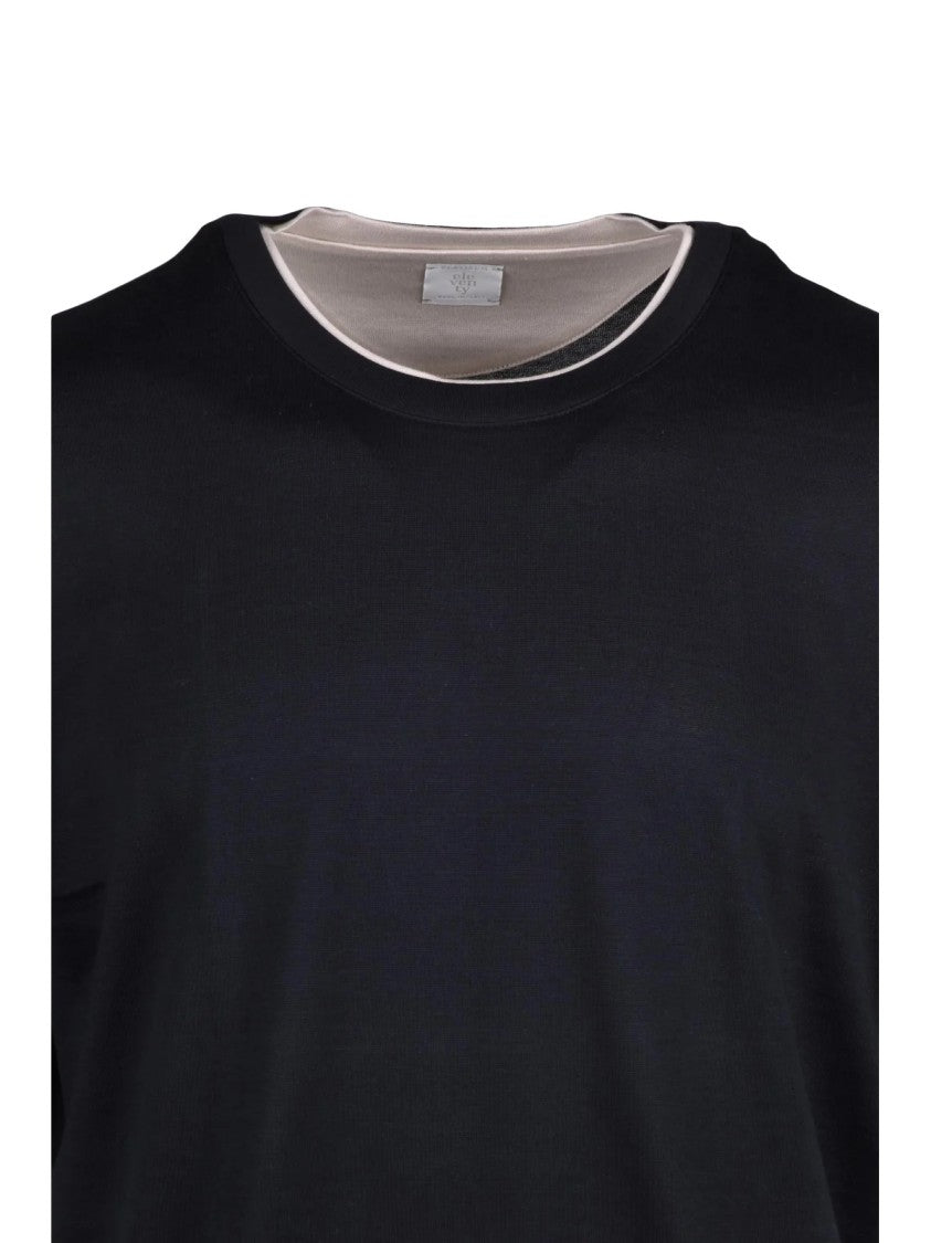 Eleventy Black Versatile Breathable Cotton T-Shirt