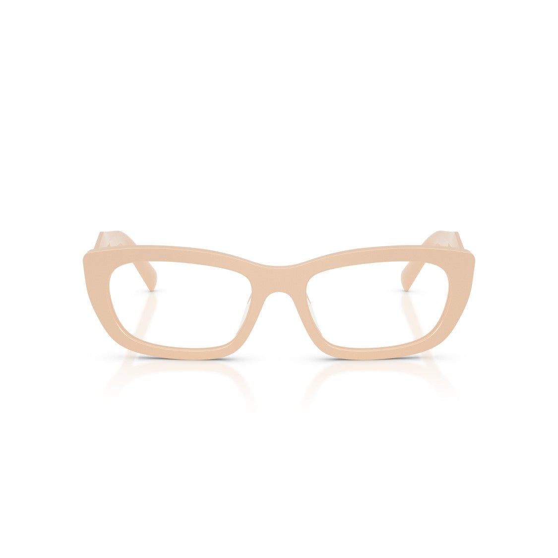 Prada 0Pr D09v Rectangular Beige Acetate Sunglasses