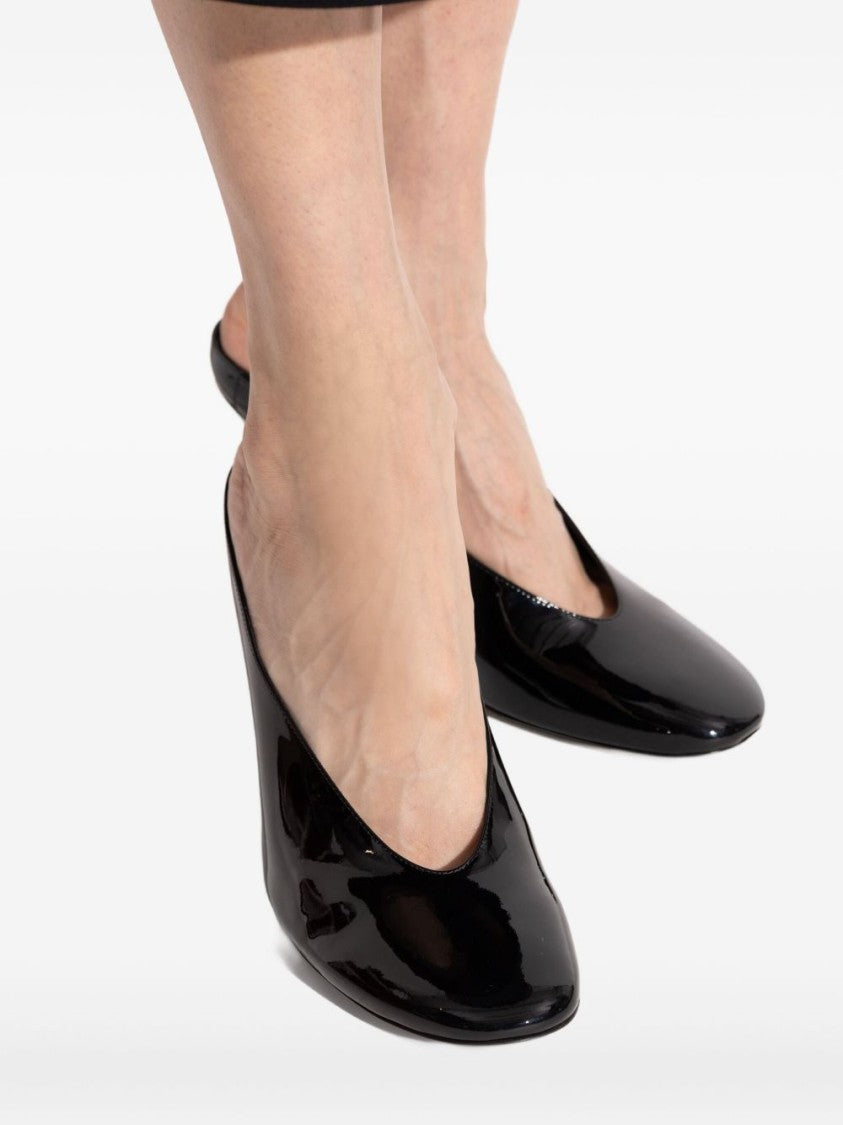 Givenchy Black Minimalist Flat Open Toe Sandals