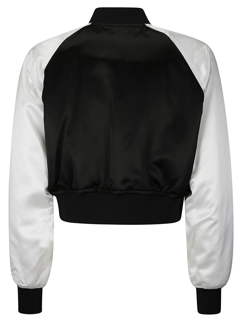 Comme Des Garçons Two-Tone Bomber Jacket