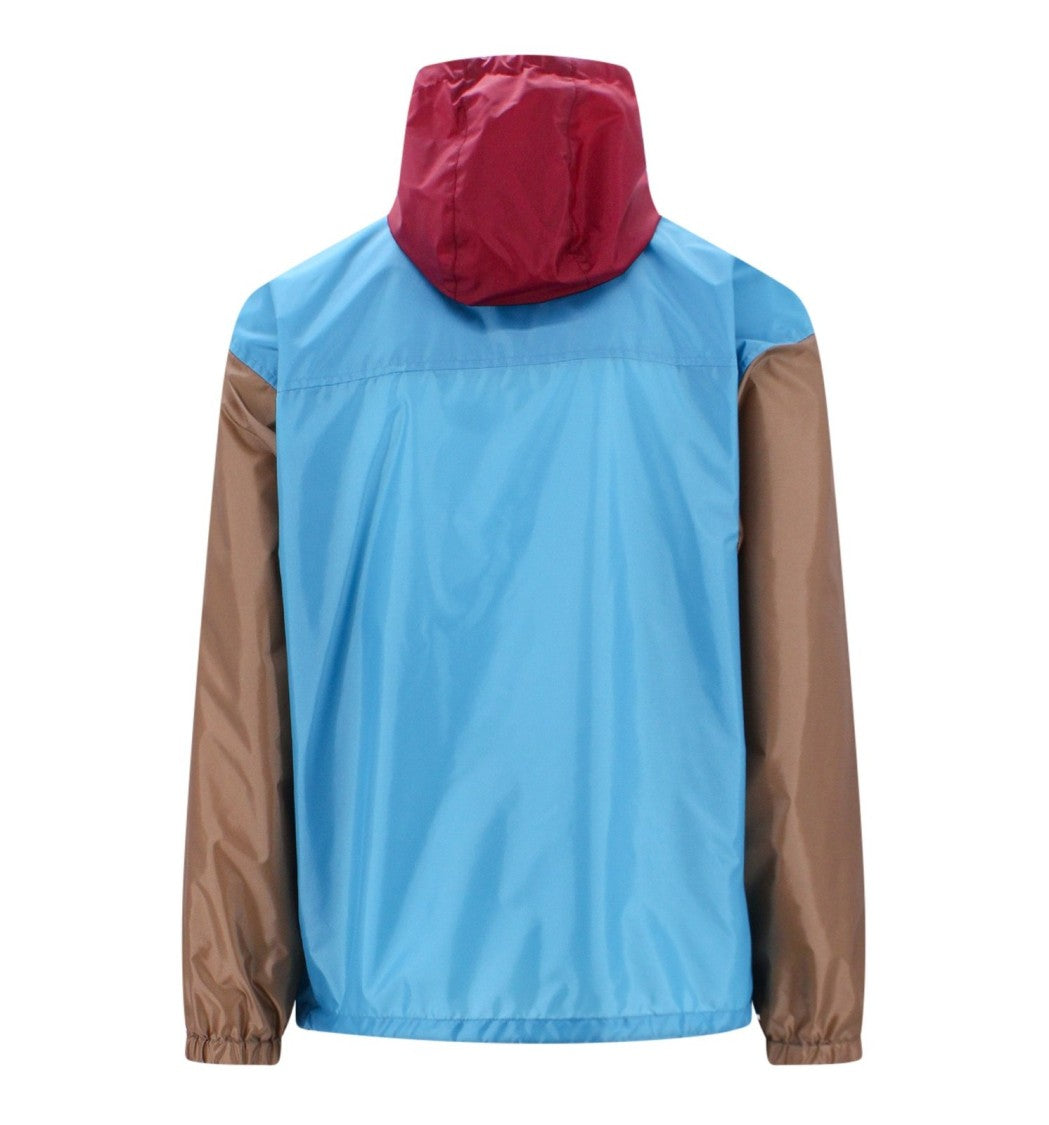 Gucci Color-Blocked Padded Jacket With Maroon Accents